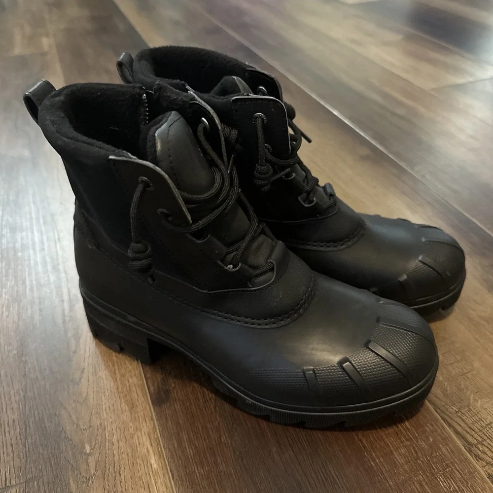 Sperry Syren Ascend Women’s Duck Boot Black Size 8 STS88779 Waterproof